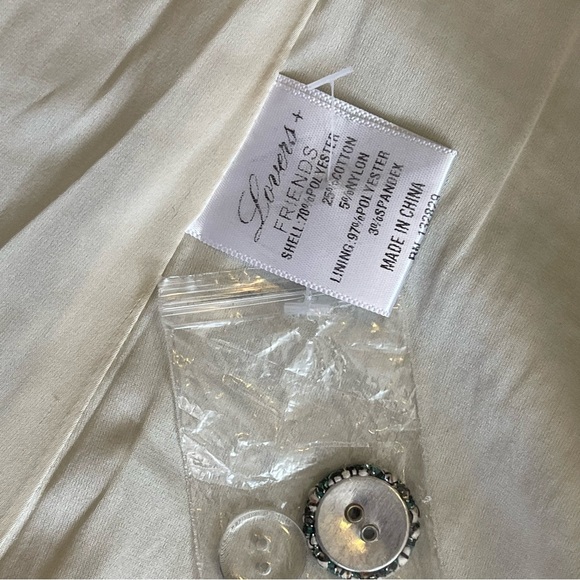 Lovers + Friends Tweed Relaxed Long Button Blazer Preppy Gray - Picture 10 of 14